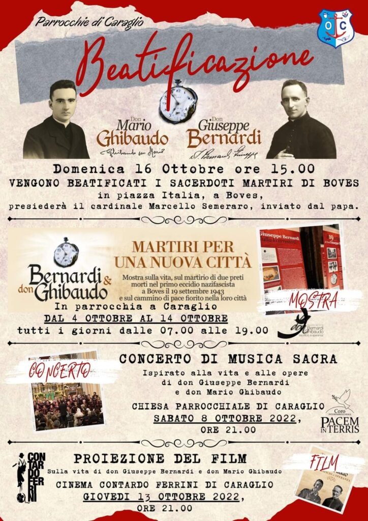 La parrocchia di Caraglio ricorda don Giuseppe Bernardi e don Mario Ghibaudo