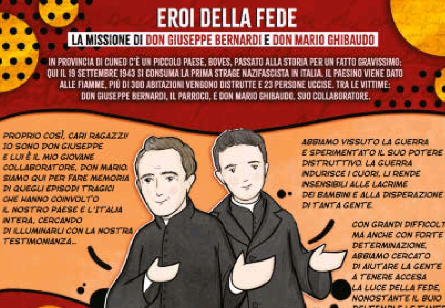 Le vite di don Giuseppe e don Mario a fumetti sulla rivista Il Ponte d’Oro